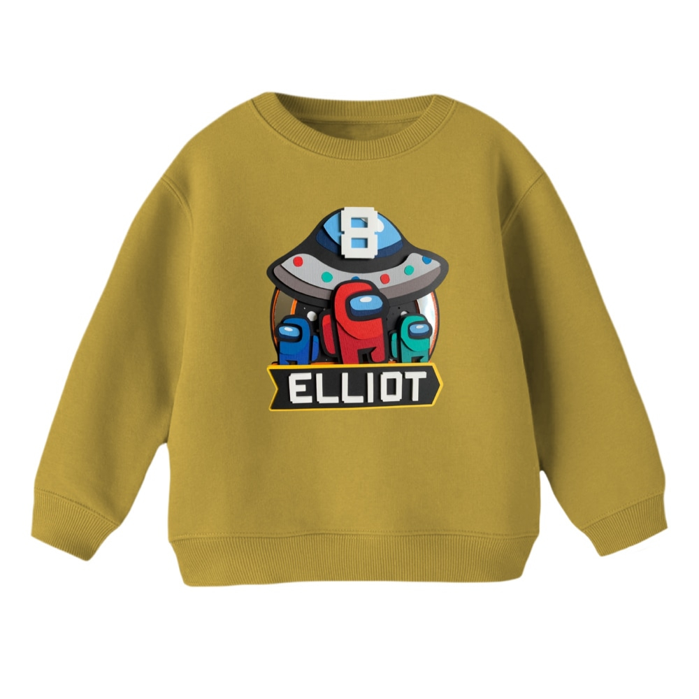 سویشرت بچگانه مدل امانگ آس کد 6 رنگ کرم