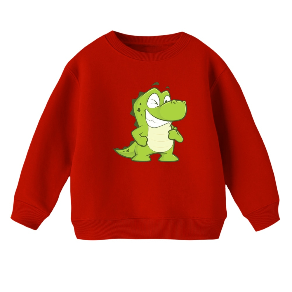 سویشرت بچگانه مدل تمساح کد 3 رنگ قرمز