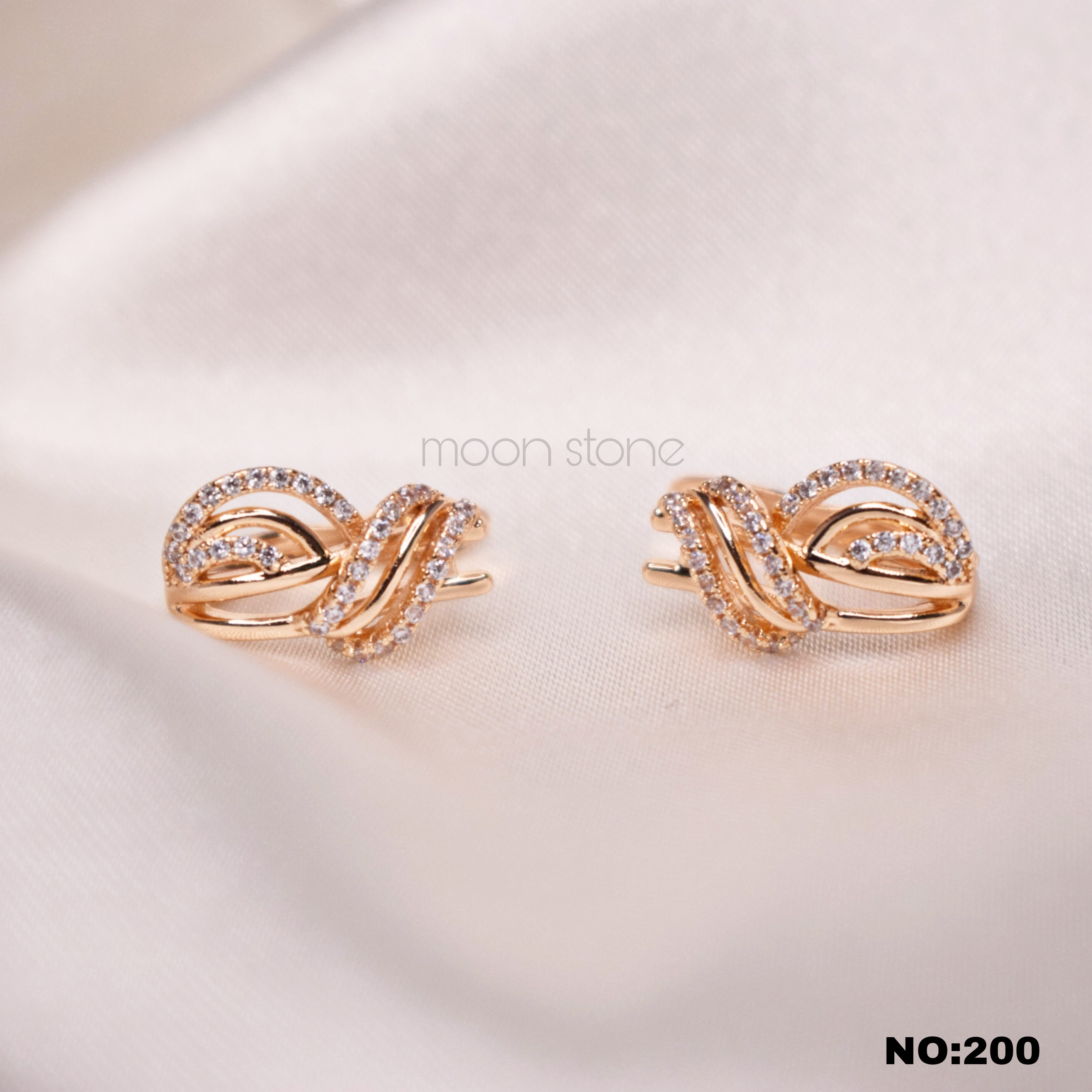 گوشواره نگیندار استیل کد 200
