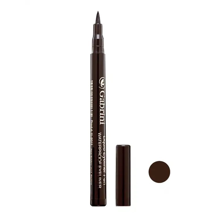 گابرینی خط چشم ماژیکی ضد آب رنگ قهوه ای