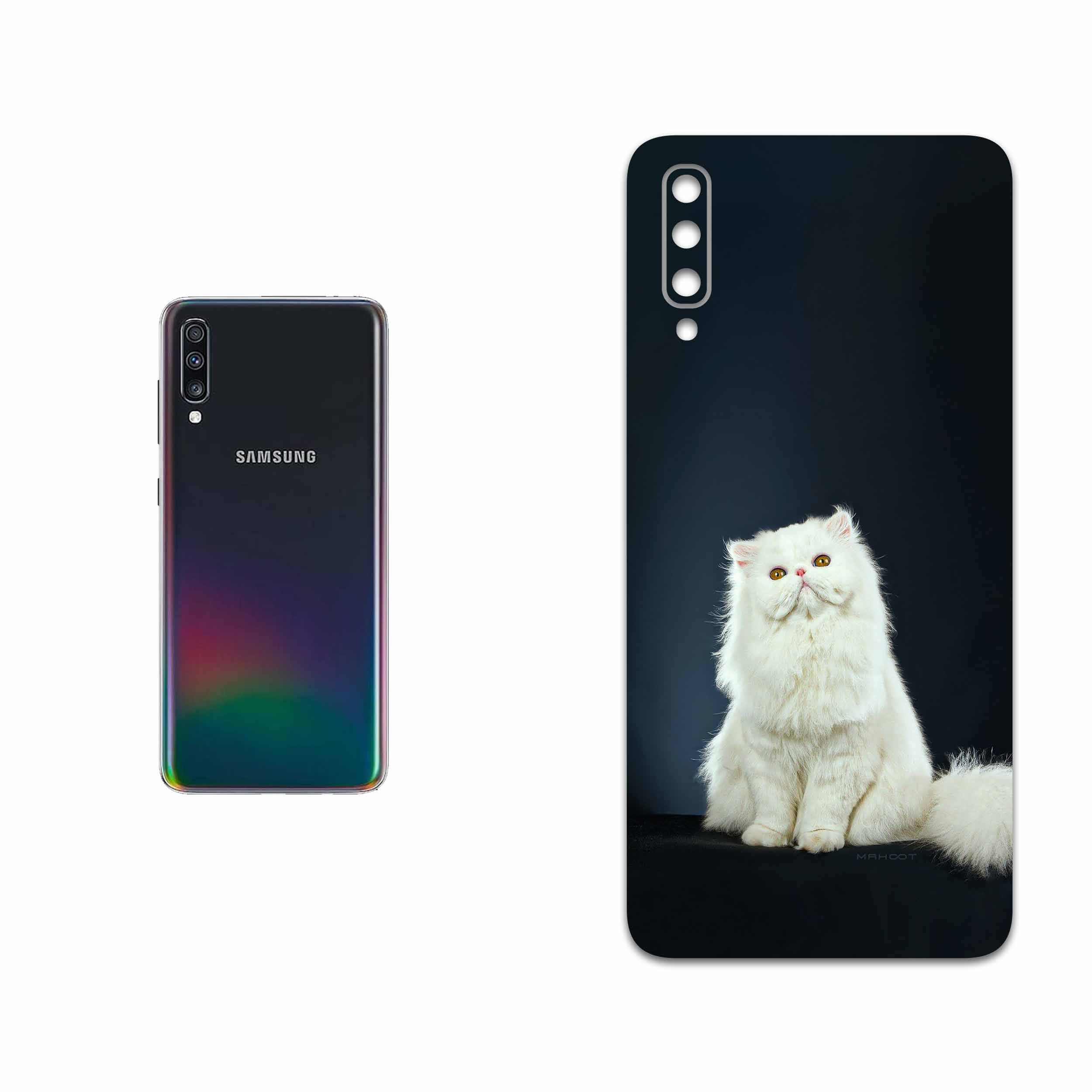 برچسب پوششی ماهوت مدل Persian cat مناسب برای گوشی موبایل سامسونگ Galaxy A70