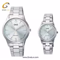 ساعت مچی اورجینال کیو اند کیو ست نقره ای | نقره ای | نقره ای | کد رفرنس مردانه: C10A043PY، زنانه: C11A027PY