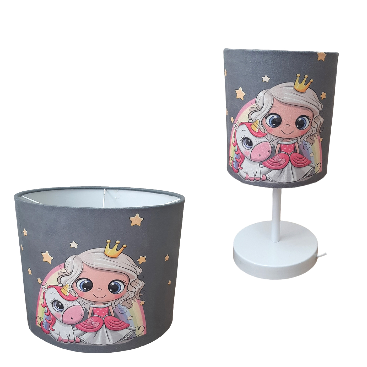 لوستر و آباژور رومیزی کودک مدل اسب تکشاخ کد LA-112