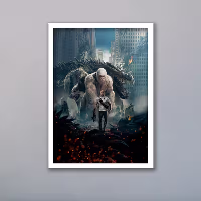 تابلو مدل فیلم Rampage دواین جانسون کد LAG10106