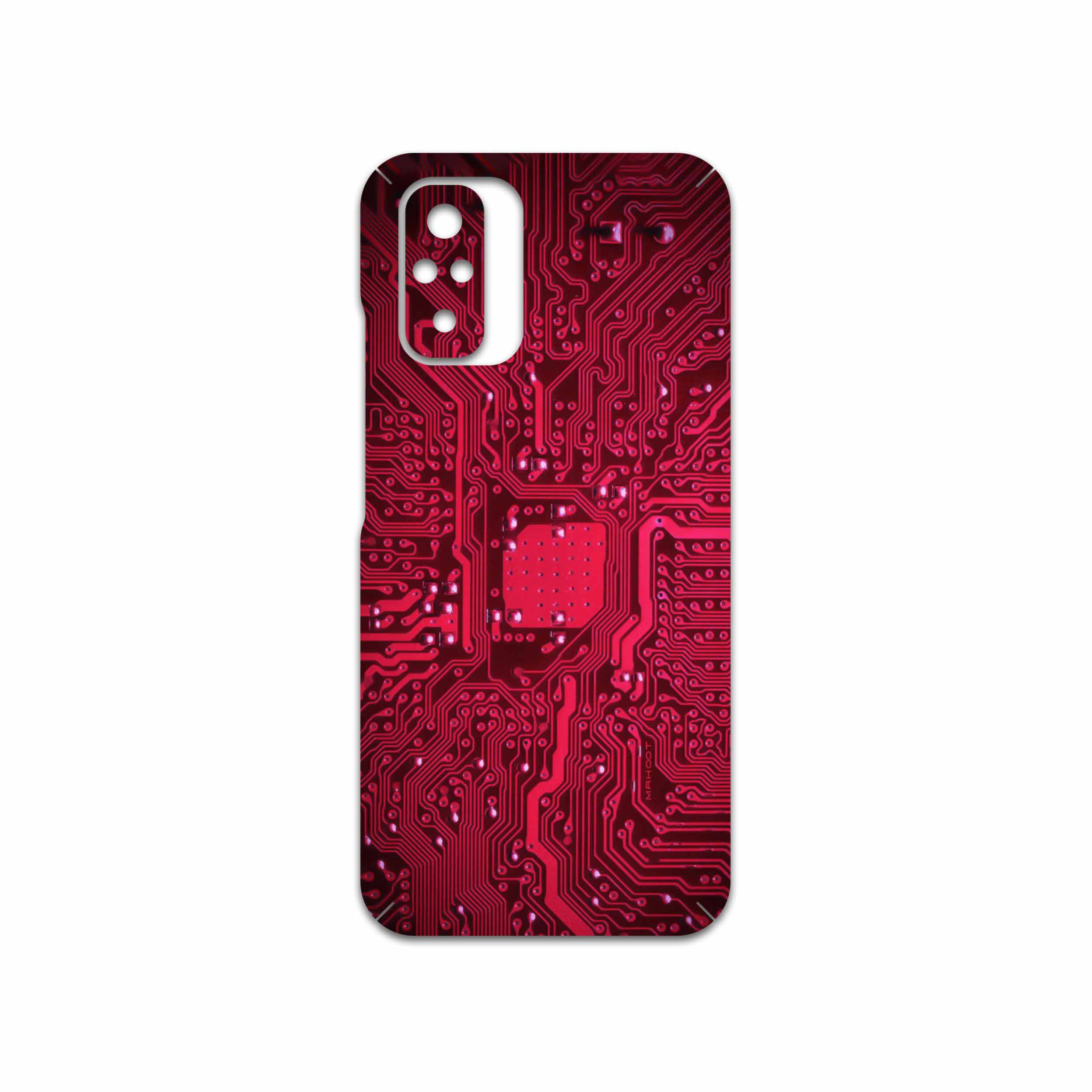 برچسب پوششی ماهوت مدل Red-Printed-Circuit-Board مناسب برای گوشی موبایل شیائومی Redmi Note 10
