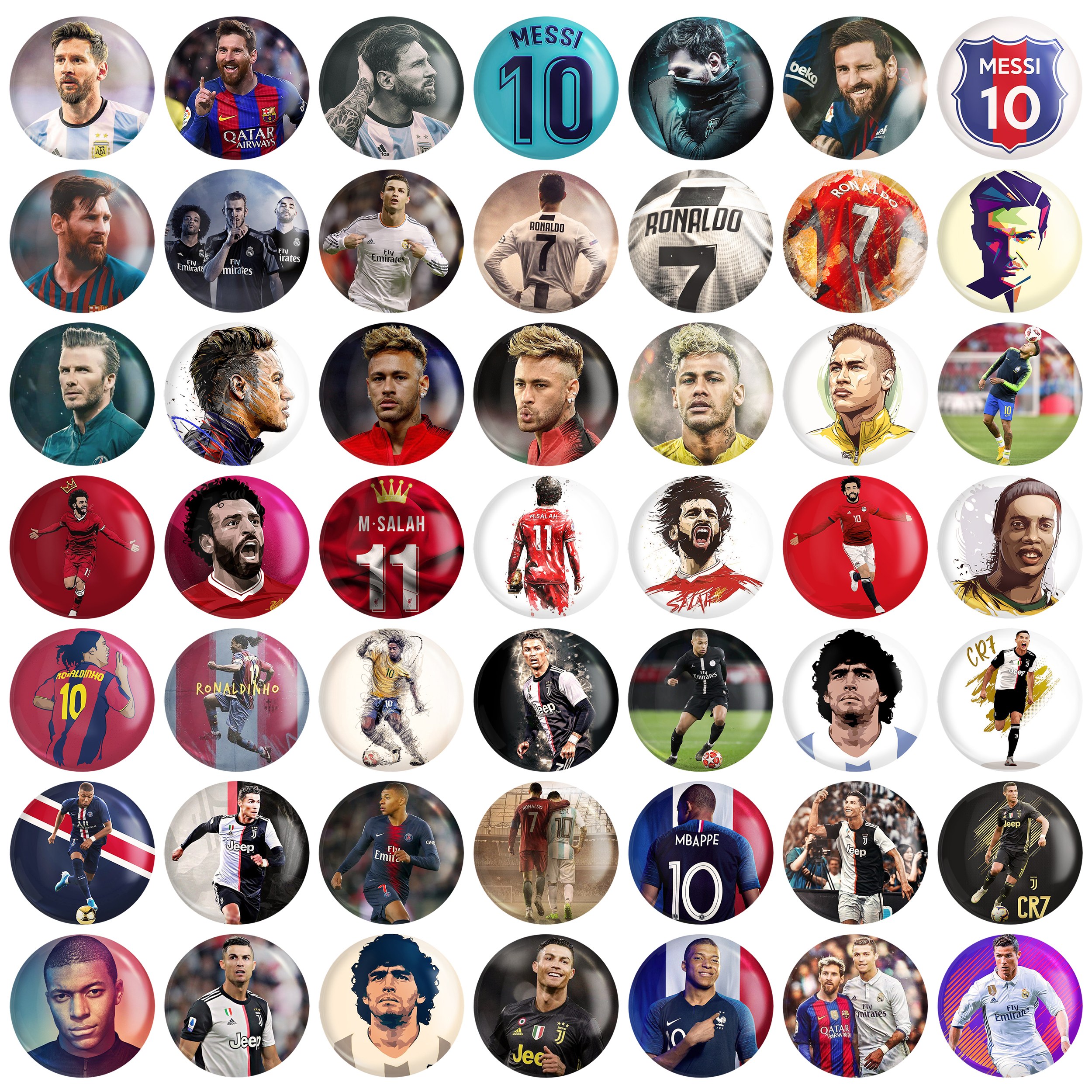 مگنت خندالو طرح بازیکن فوتبال کد 48 مجموعه 50 عددی