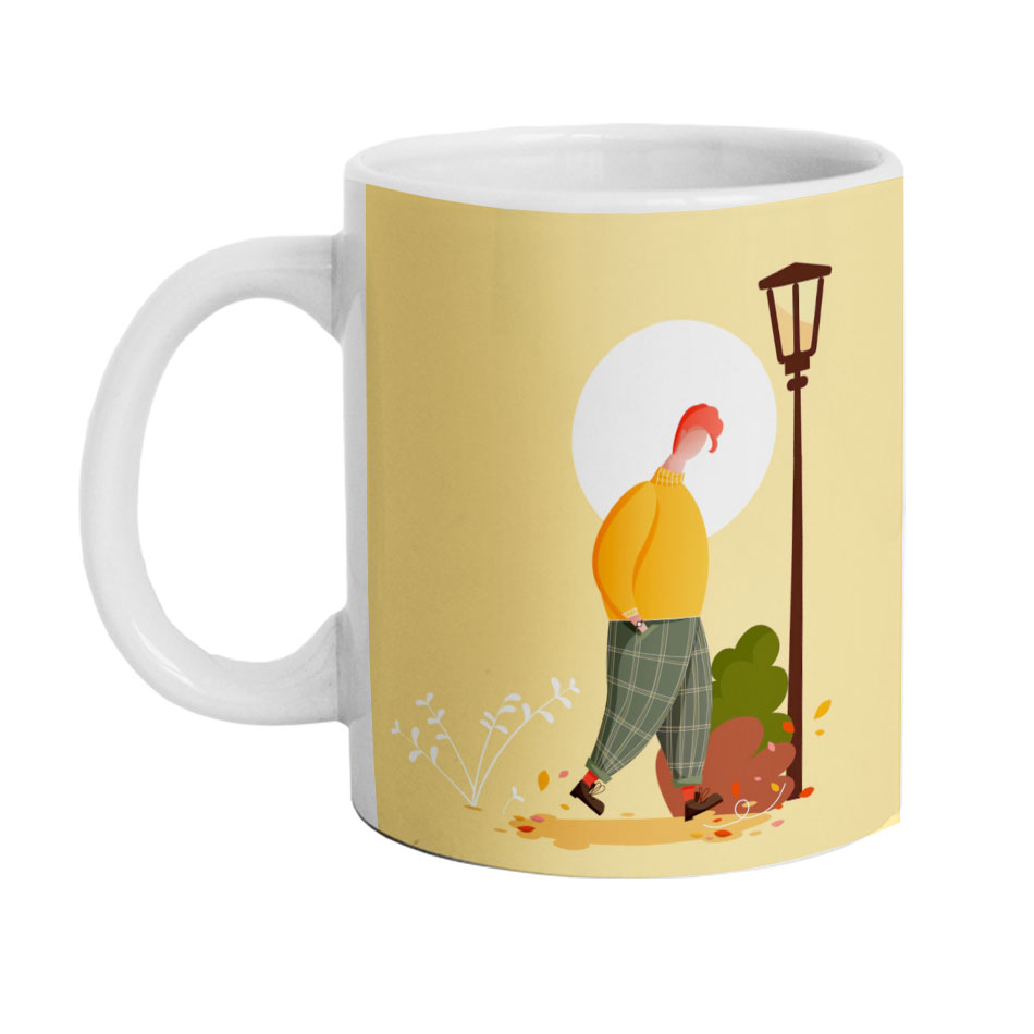 ماگ دارلی مدل پسر و پاییز کد DarlyM703