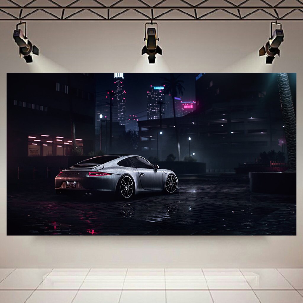 تابلو شاسی طرح ماشین مدل پورشه 911 کد AR4450