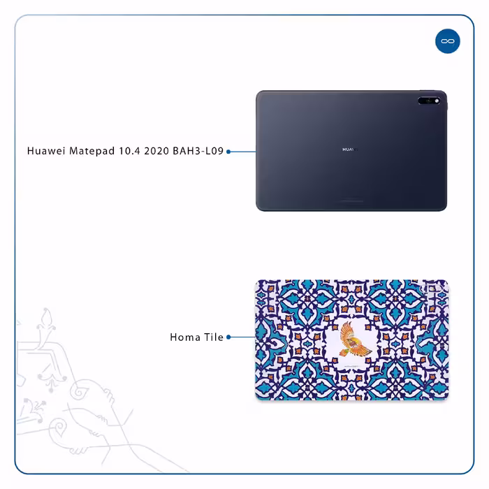 برچسب پوششی ماهوت مدل Homa Tile مناسب برای تبلت هوآوی Matepad 10.4 2020 BAH3-L09