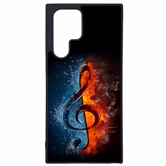 کاور طرح نت موسیقی کد G-042 مناسب برای گوشی موبایل سامسونگ Galaxy S22 Ultra | دیجی قاب دونی