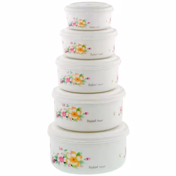 ظرف نگهدارنده مدل رادیانت بسته 5 عددی