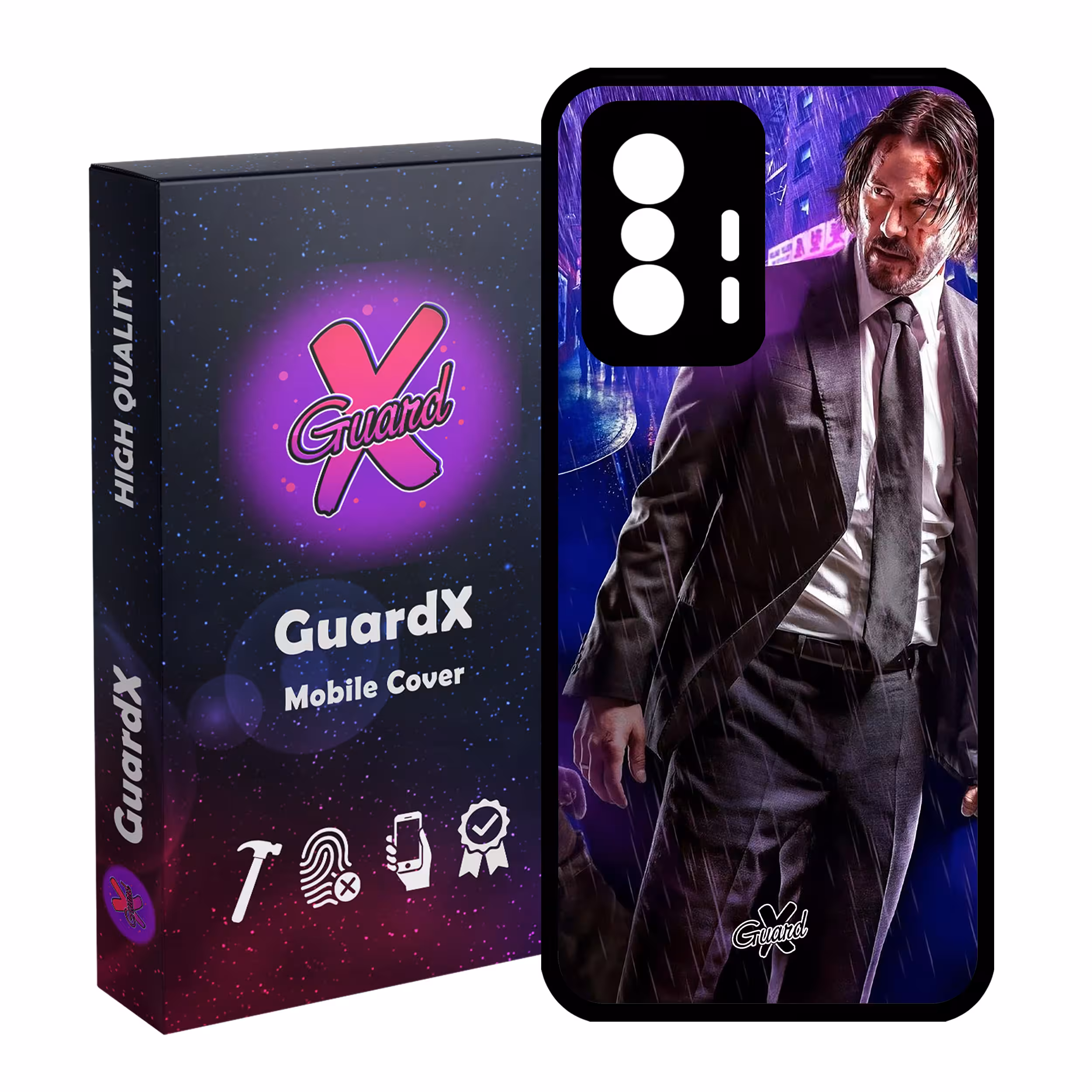 کاور گارد ایکس طرح John Wick مدل Glass10124 مناسب برای گوشی موبایل شیائومی 11T Pro / 11T