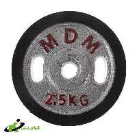 صفحه دور لاستیک 2.5 کیلویی دمبلی