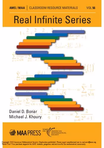 خرید و دانلود نسخه کامل کتاب Real Infinite Series