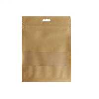 پاکت زیپ دار مدل کرافت کد 1624 بسته 50 عددی