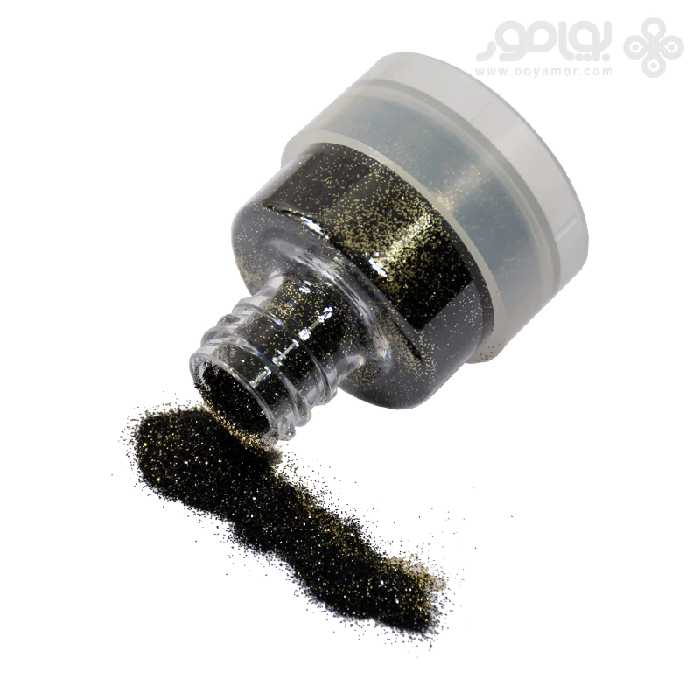 پلی گلیتر گریماس شماره 010 رنگ مشکی صدفی حجم 26 میل