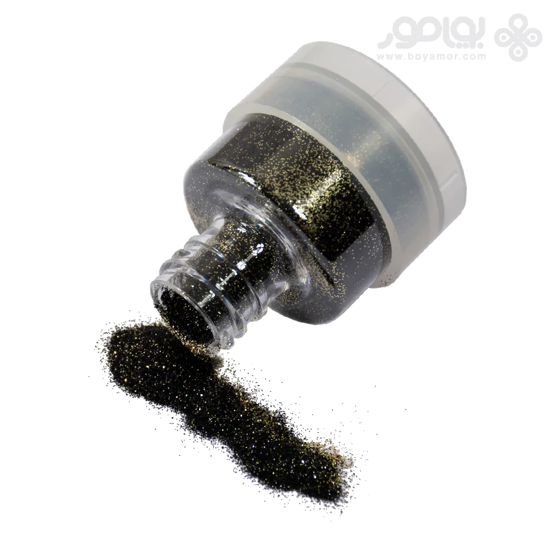 پلی گلیتر گریماس شماره 010 رنگ مشکی صدفی حجم 26 میل