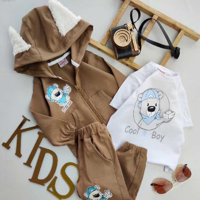 ست سه تیکه اسپرت سویشرت وتیشرت وشلوارکتان،ارسال رایگان،لباس،دخترانه،پسرانه،بچه گانه،بچگانه،کودک،پیراهن،ست