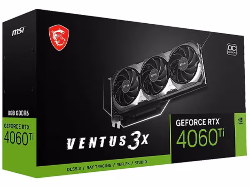 کارت گرافیک ام اس آی مدل MSI GeForce RTX 4060 Ti Ventus 3X 8GB OC GDDR6X