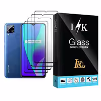 محافظ صفحه نمایش ال کا جی مدل LK Glass MIX004 مناسب برای گوشی موبایل ریلمی C15 بسته چهار عددی | کالا برتری
