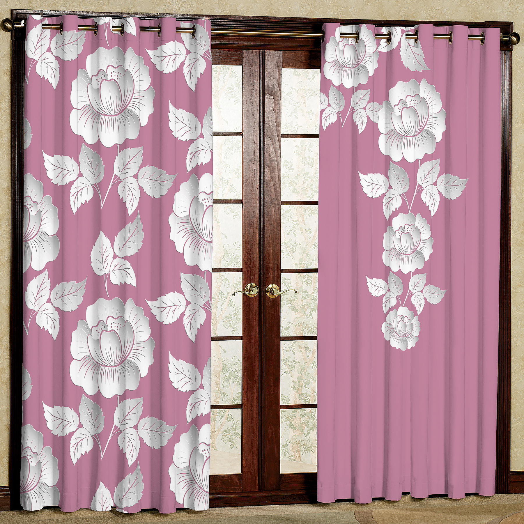  پرده مدل هازان چاپی طرح k02 سایز 280x140 سانتی متر