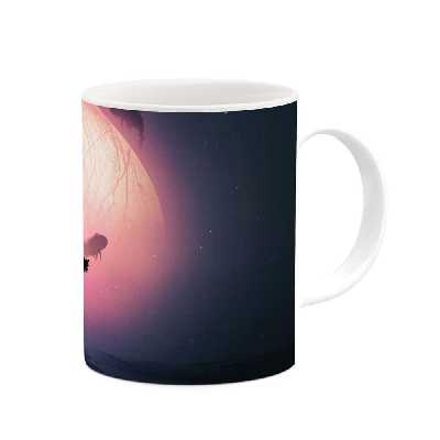 ماگ طرح مرد تنها  مدل mgp13678