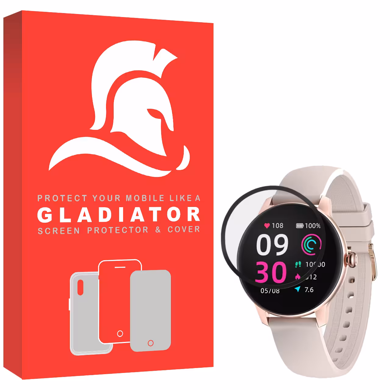 محافظ صفحه نمایش گلادیاتور مدل GWP1000 مناسب برای ساعت هوشمند کیسلکت Lady Watch L11