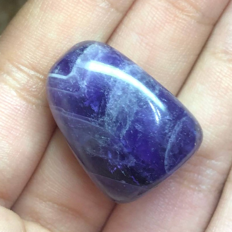 تامبلر سنگ آمیتیست آمیتیس لیس آگات تمام پولیش صد در صد طبیعی سرشار از انرژی کد 194