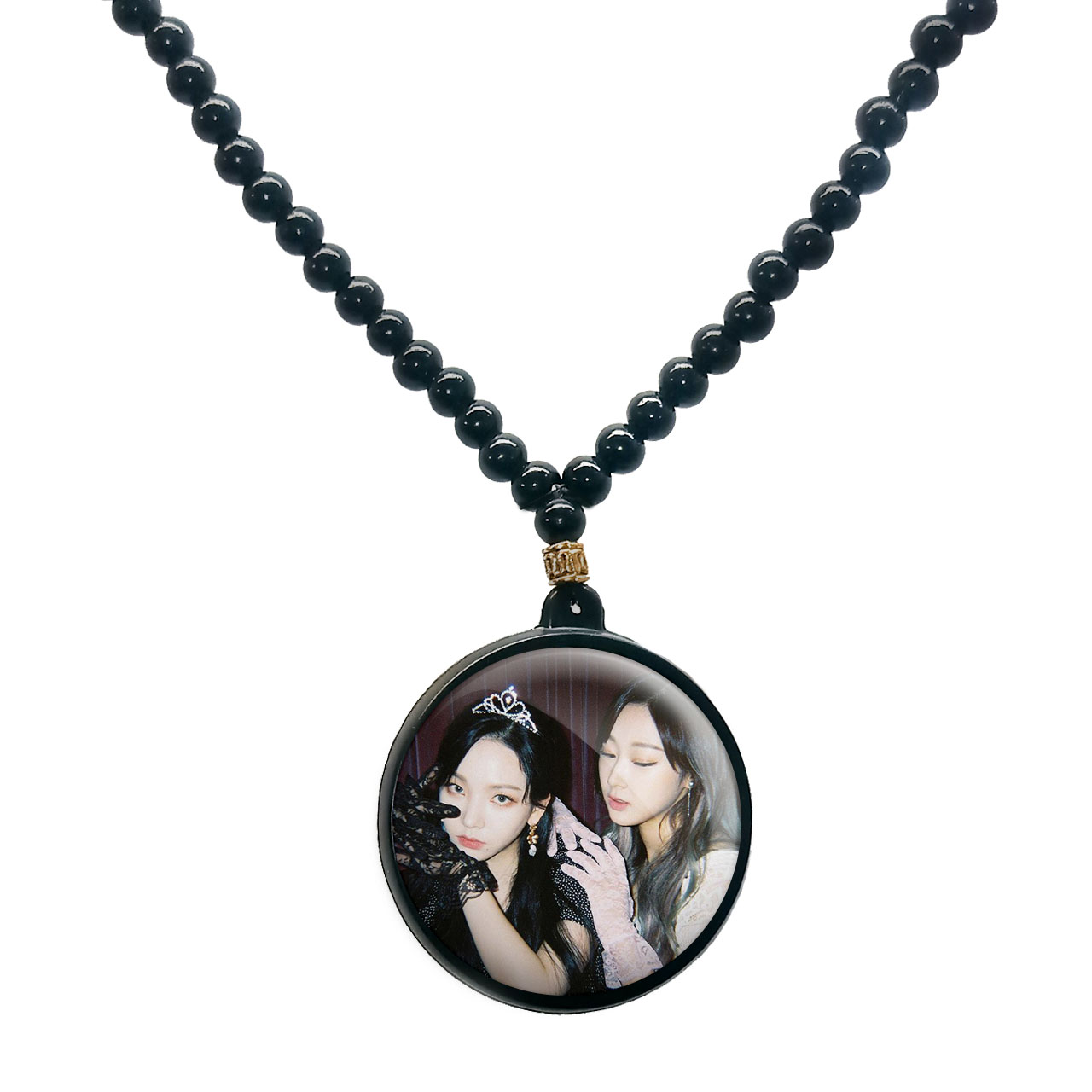 گردنبند پرمانه طرح aespa کد pmd.18730 مدل دو طرفه