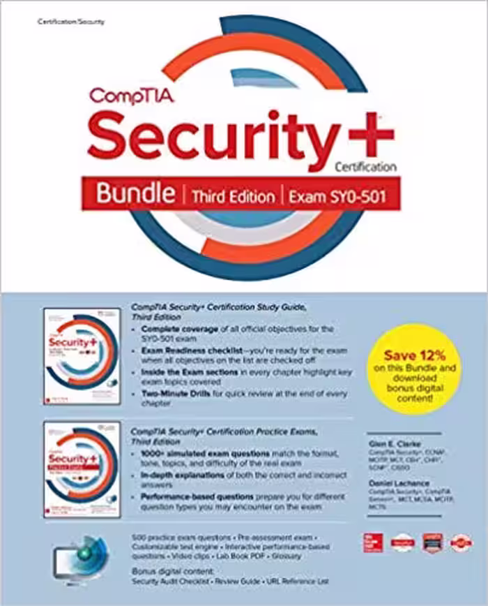 خرید و دانلود نسخه کامل کتاب CompTIA Security  Certification Bundle, Third Edition (Exam SY0-501) (3rd Edition)