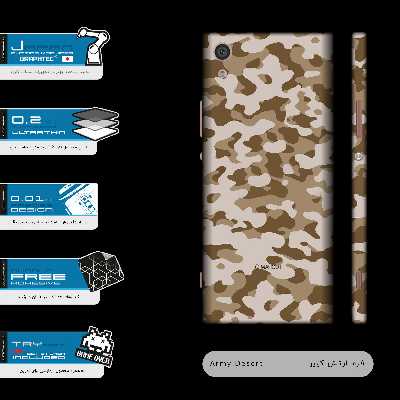 برچسب پوششی ماهوت مدل Army-Desert-FullSkin مناسب برای گوشی موبایل سونی Xperia XA1