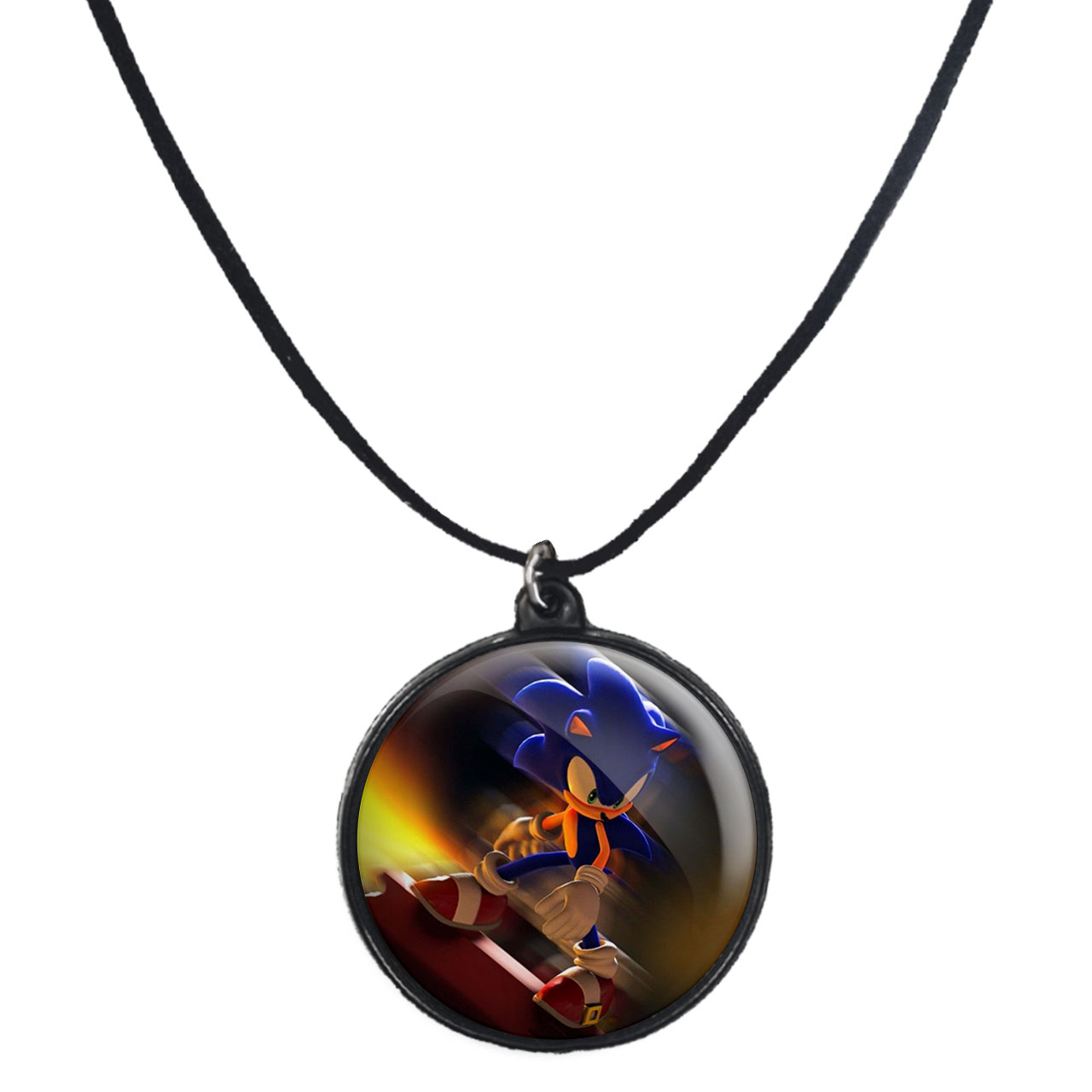 گردنبند پرمانه طرح سونیک کد pmb.15079 مدل دو طرفه