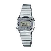 ساعت کاسیو زنانه نوستالژی استیل صفحه طوسی LA670WA-7DF