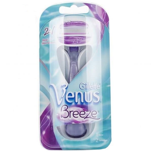 خود تراش ژیلت مدل Venus Breeze به همراه یدک اصلاح