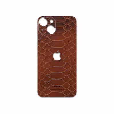 برچسب پوششی ماهوت مدل Brown-Snake-Leather مناسب برای گوشی موبایل اپل iPhone 13