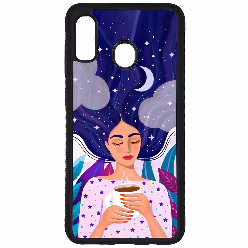 کاور طرح نقاشی دختر کد G-095 مناسب برای گوشی موبایل سامسونگ Galaxy A20 / A30 | دیجی قاب دونی
