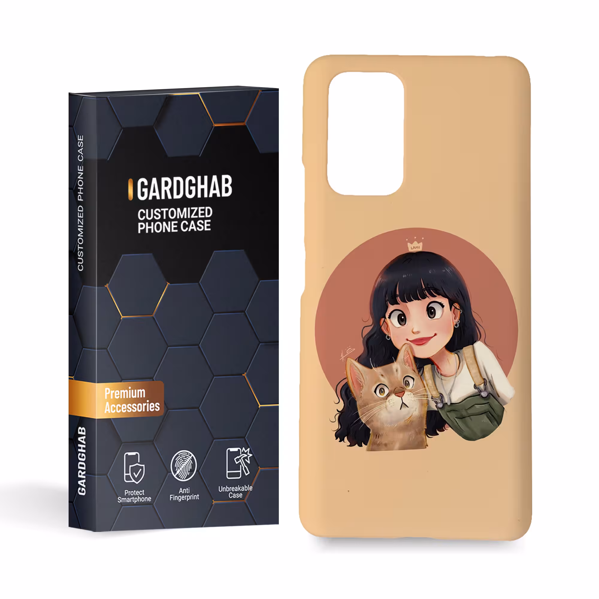 کاور گارد قاب مدل دخترانه مناسب برای گوشی موبایل شیایومی Redmi note 10 pro