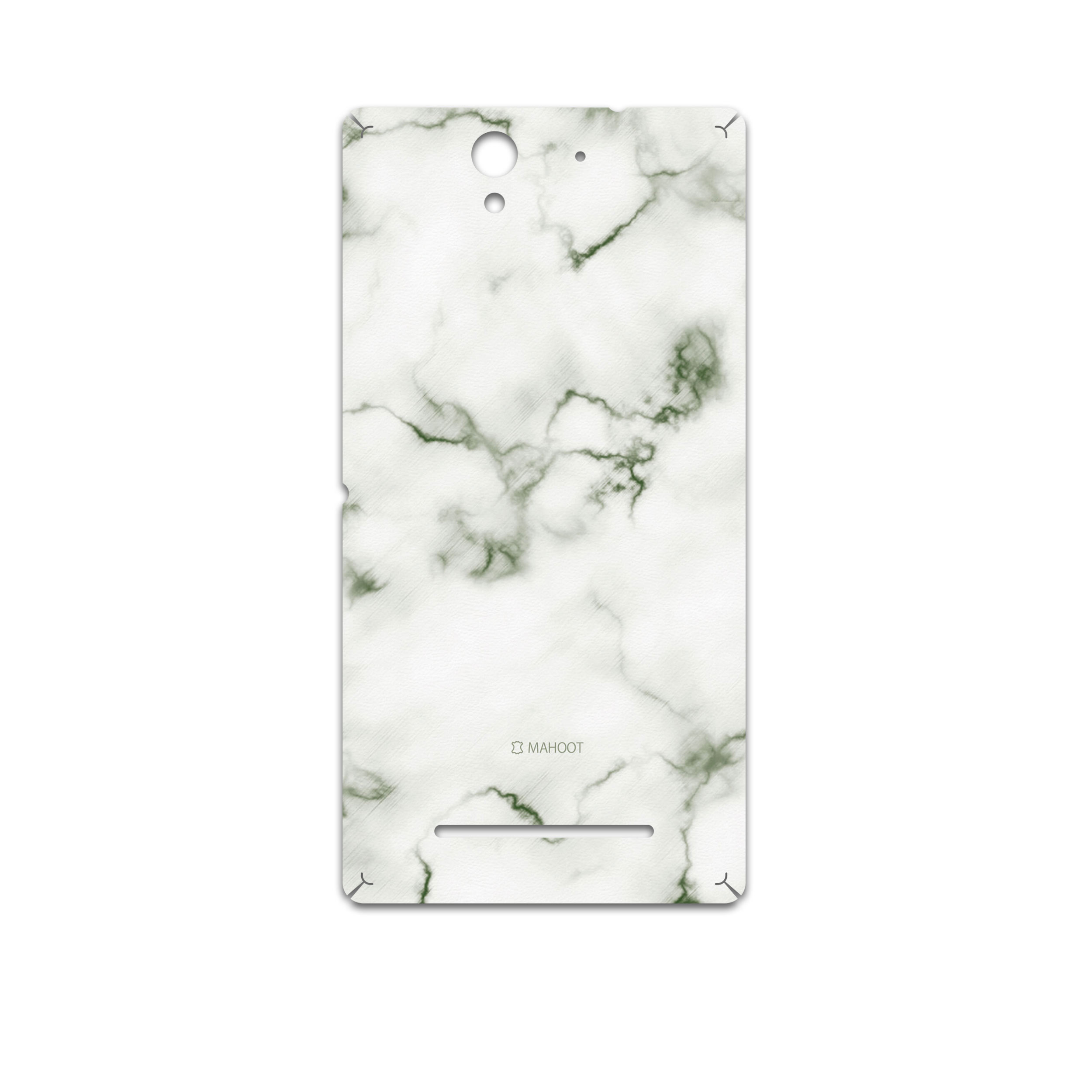 برچسب پوششی ماهوت مدل Blanco-Smoke-Marble مناسب برای گوشی موبایل سونی Xperia C3 Dual
