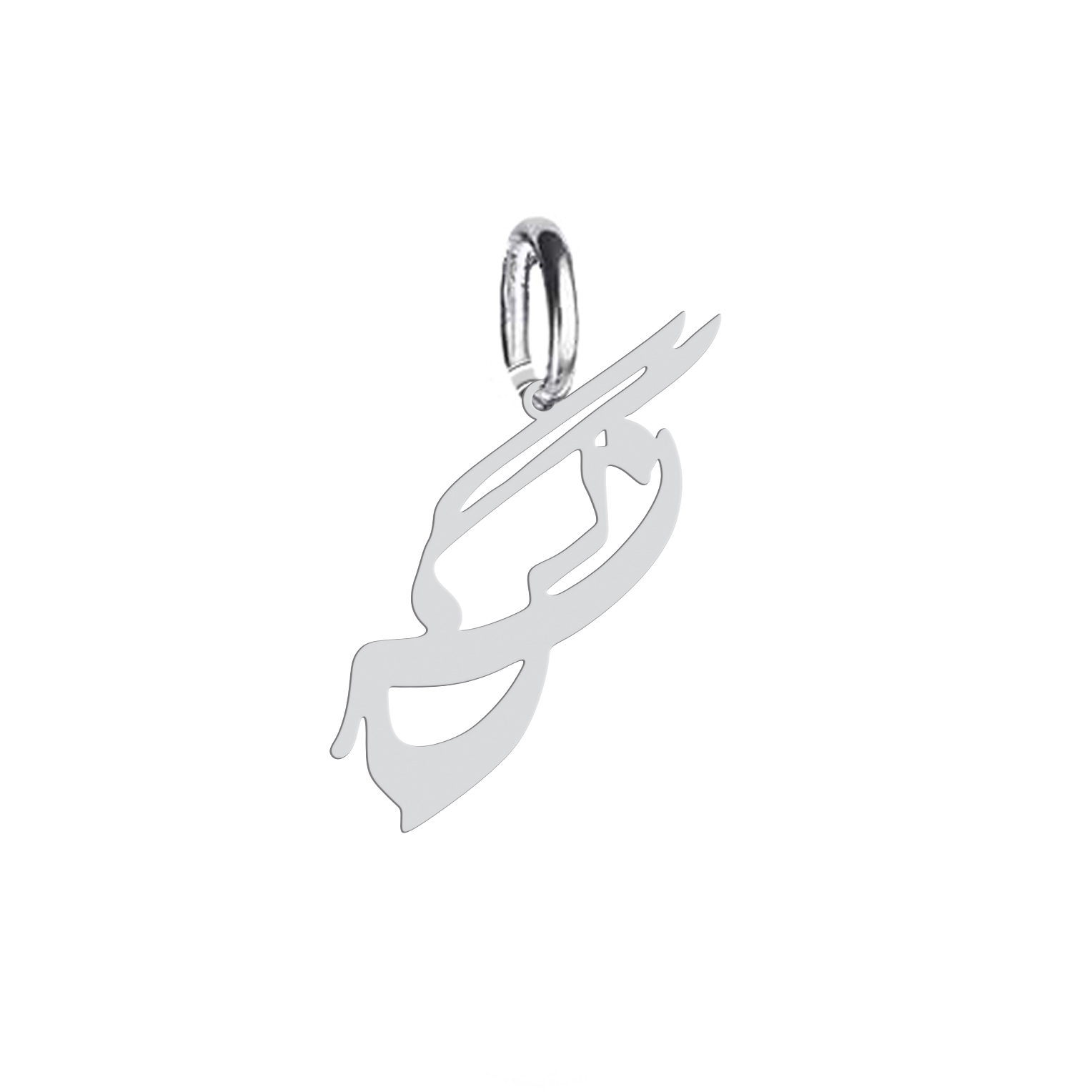 آویز گردنبند نقره هایکا طرح نرگس مدل nha 258