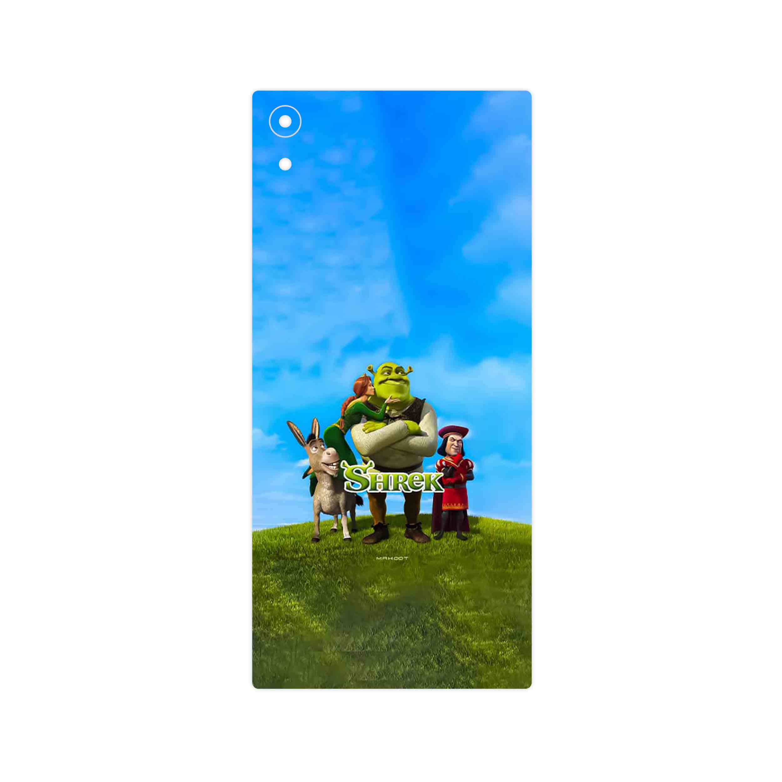 برچسب پوششی ماهوت مدل Shrek مناسب برای گوشی موبایل سونی Xperia XA1 Ultra