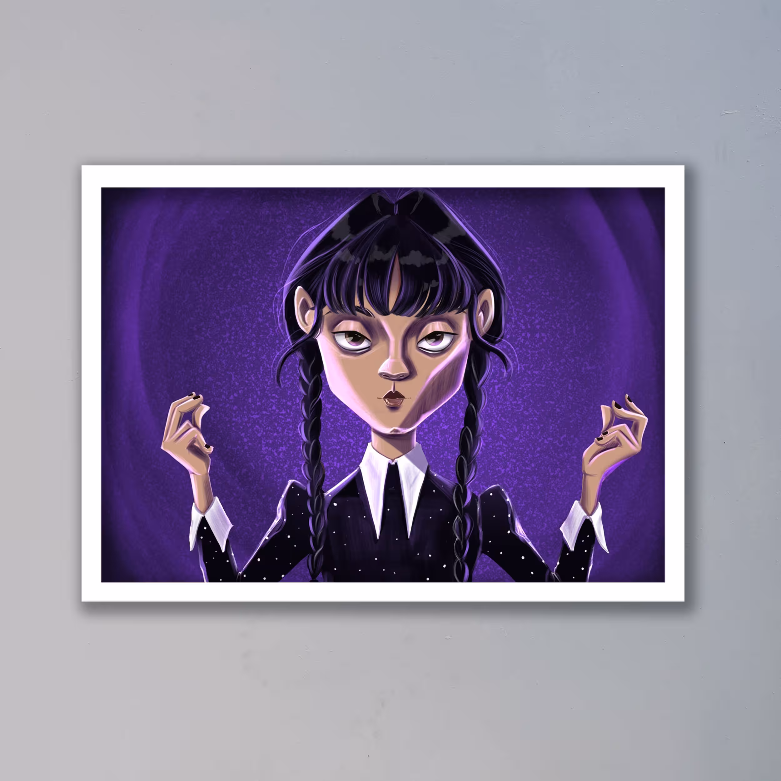 تابلو مدل ونزدی آدامز Wednesday Addams کد LAG10144