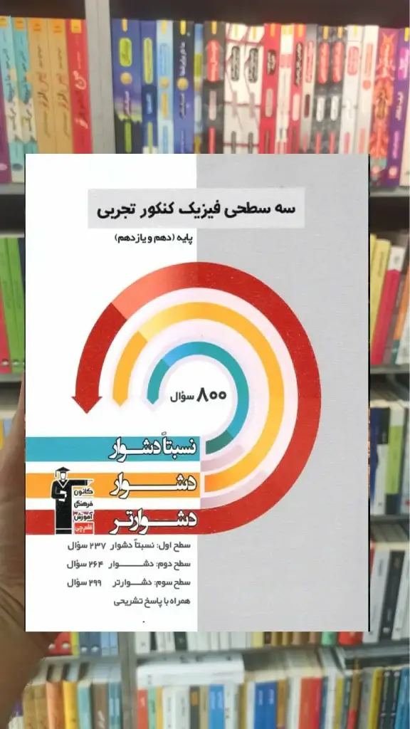 سه سطحی فیزیک پایه کنکور تجربی قلم چی - بانک کتاب ماندگار-قیمت-خرید-کتاب-کمک-درسی-کنکور-دانشگاهی