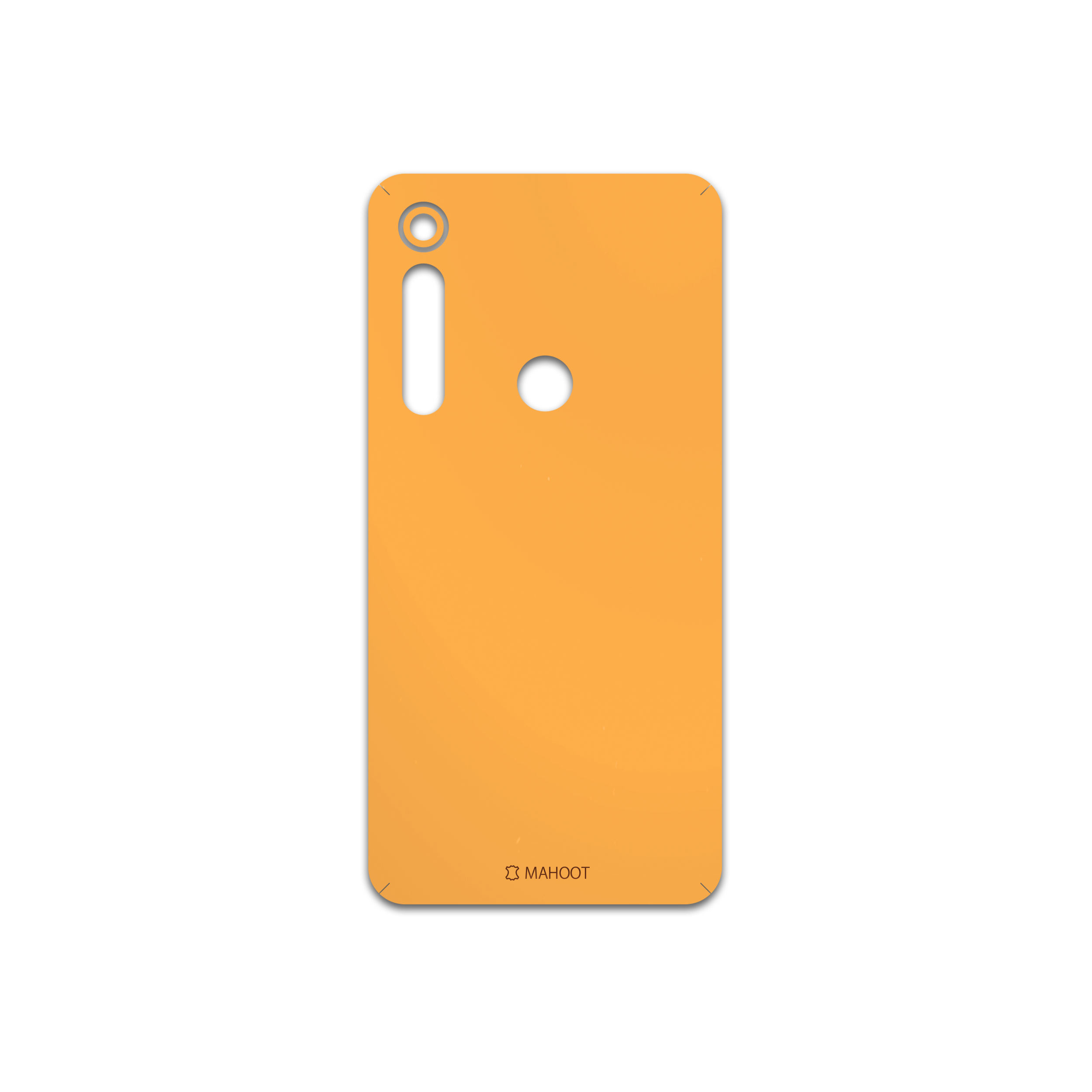 برچسب پوششی ماهوت مدل Matte-Orange مناسب برای گوشی موبایل موتورولا One Macro