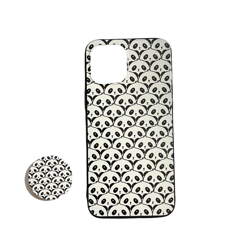 کاور طرح PANDA مناسب برای گوشی موبایل اپل IPHONE 11 PRO به همراه پایه نگهدارنده