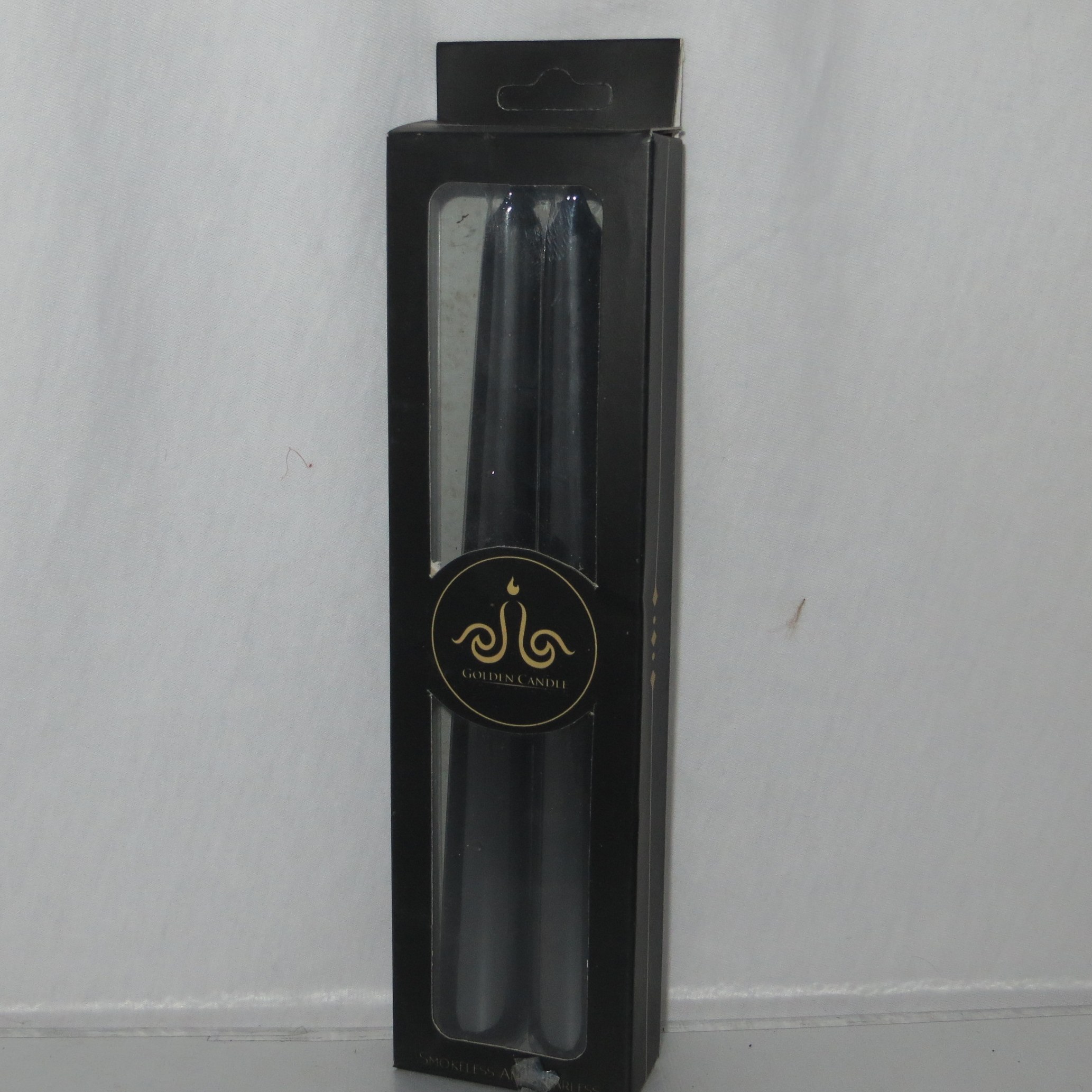 شمع قلمی دو عددی 20 سانت مشکی