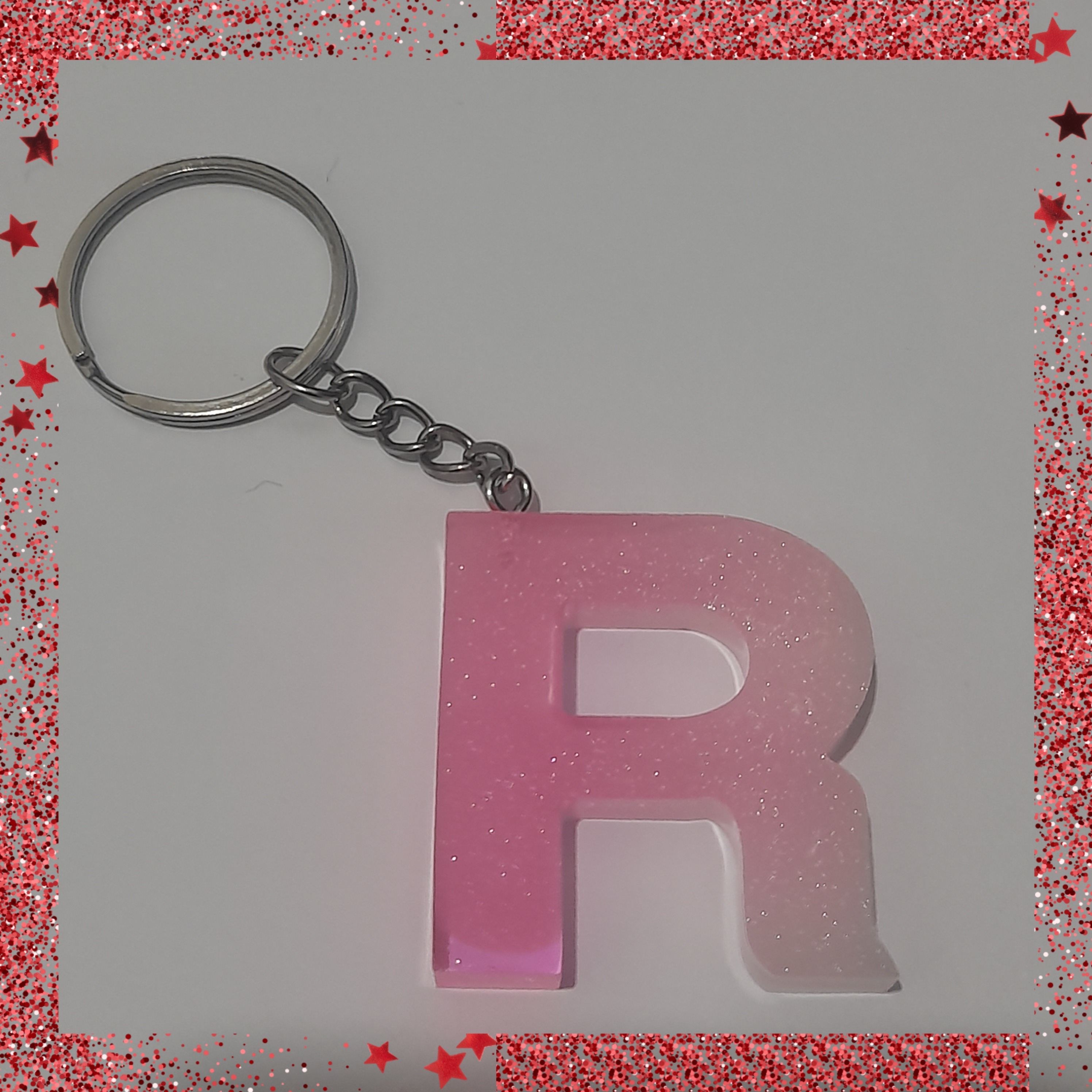 جاسویچی رزینی حروف انگلیسی حرف R دو رنگ