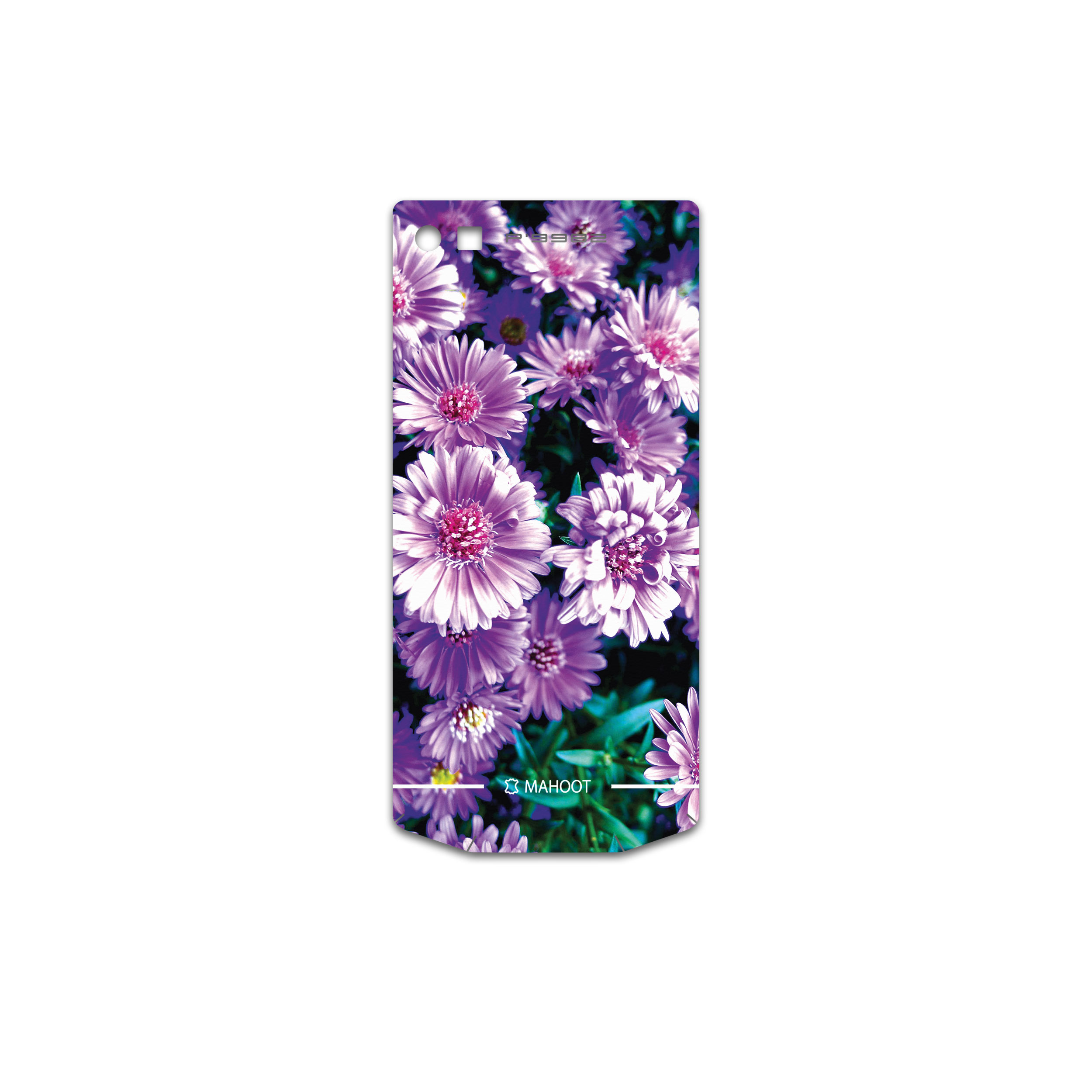 برچسب پوششی ماهوت مدل Purple-Flower مناسب برای گوشی موبایل بلک بری Porsche Design P9982