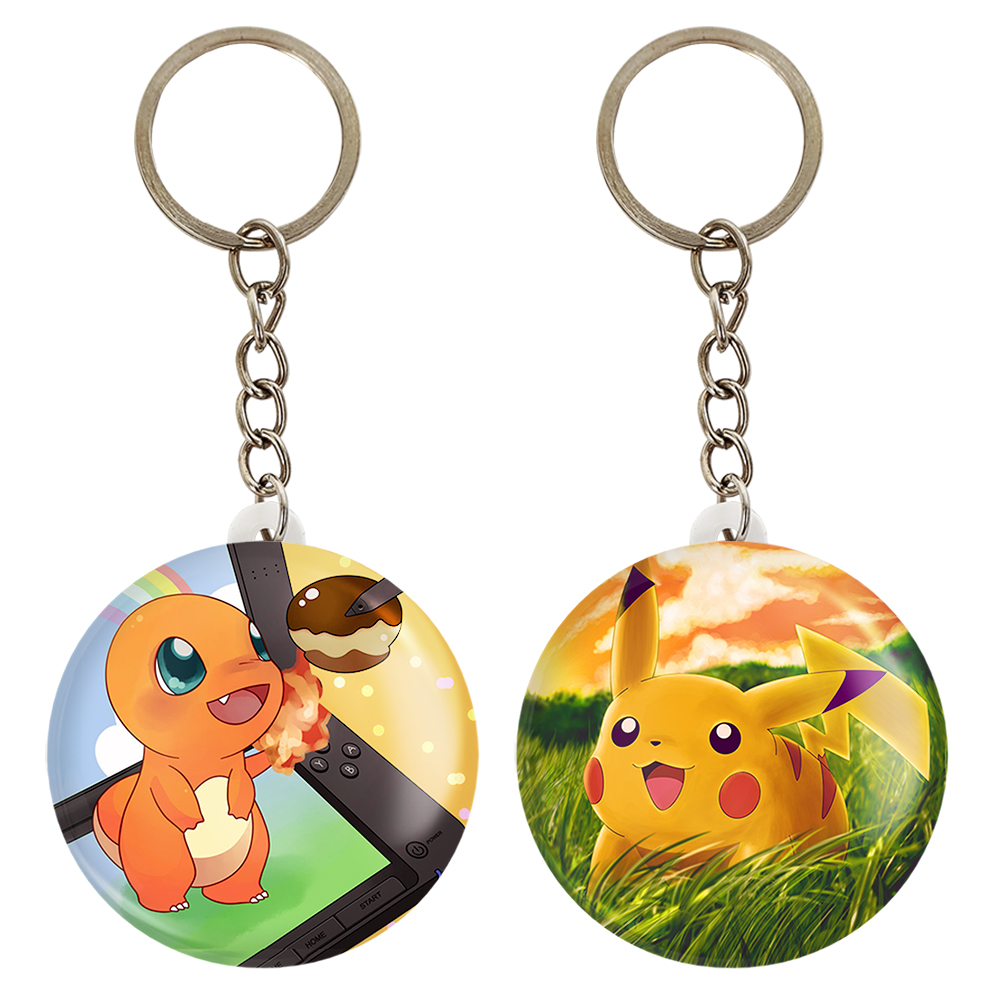 جاکلیدی خندالو مدل پیکاچو و هیتوکاگه انیمه پوکمون کد 1732217325 مجموعه 2 عددی