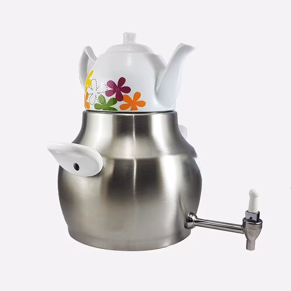 کتری و قوری 4 لیتری شیردار ترک یونیک کد 7536 (خارجی.وارداتی)