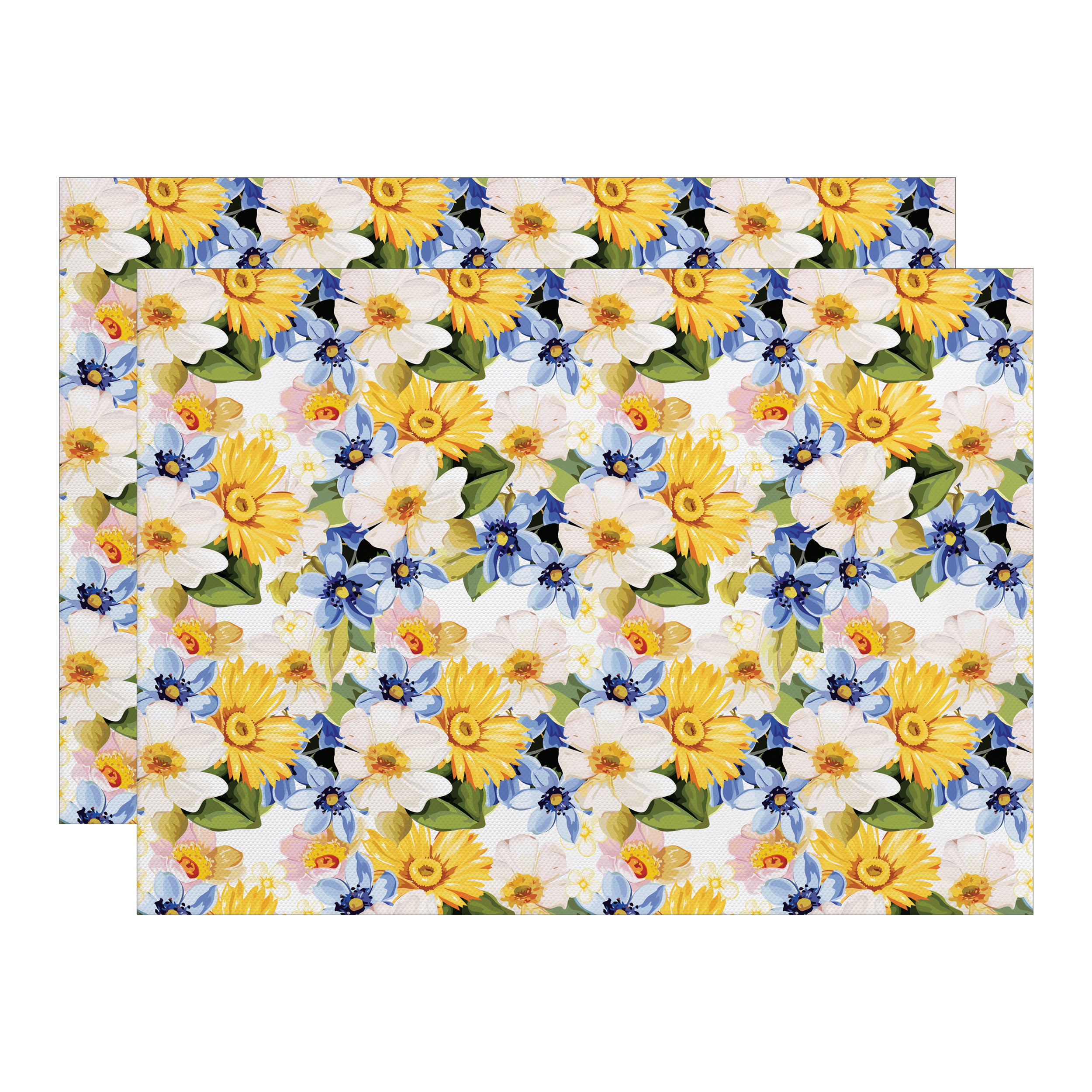 زیربشقابی مدل گلها کد IDM 456 بسته 2 عددی